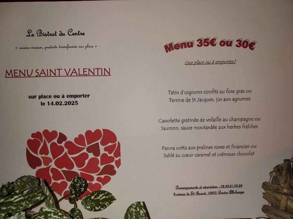 Le Bistro du Centre - Menu Image 1